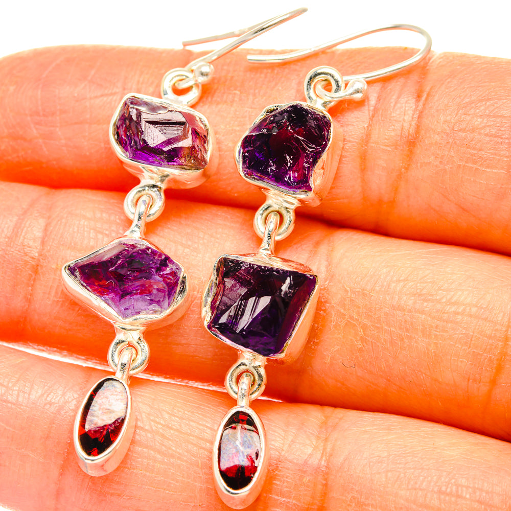 Amethyst Earrings handcrafted by Ana Silver Co - EARR427575