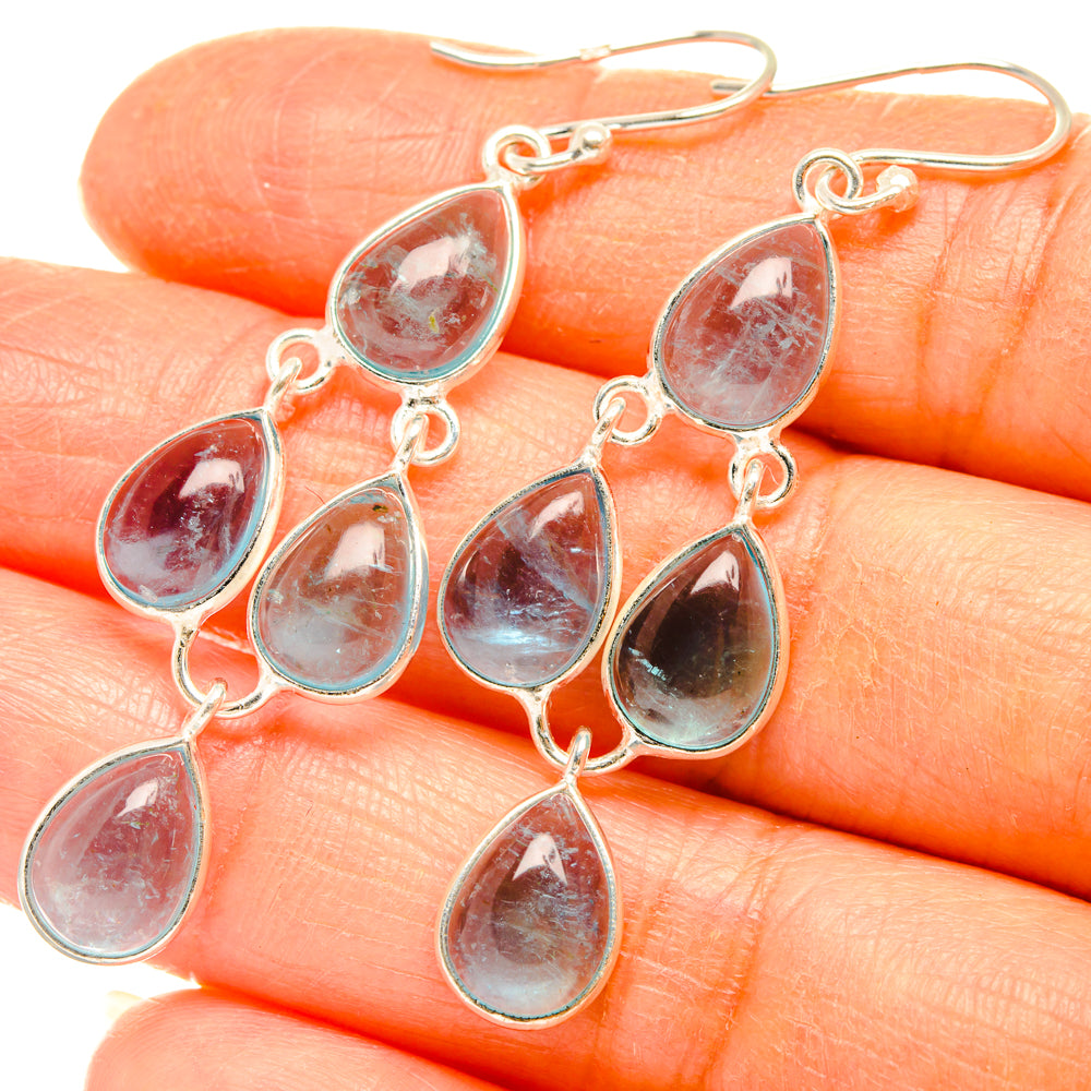 Aquamarine Earrings handcrafted by Ana Silver Co - EARR427583
