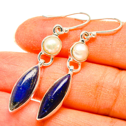Lapis Lazuli Earrings handcrafted by Ana Silver Co - EARR427593