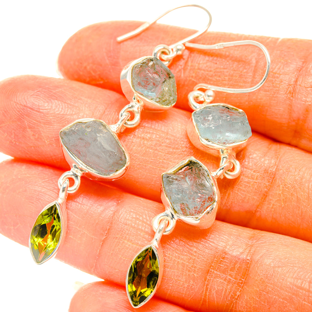 Aquamarine Earrings handcrafted by Ana Silver Co - EARR427598