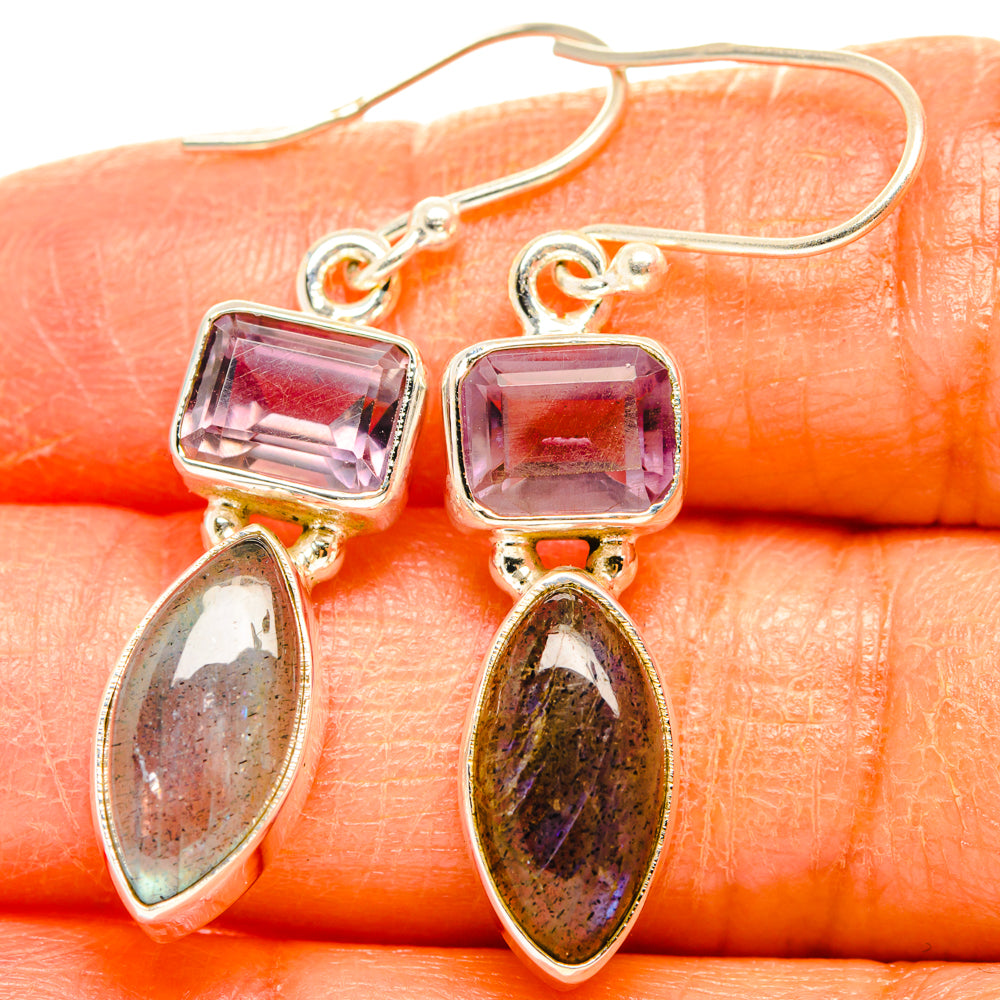 Labradorite Earrings handcrafted by Ana Silver Co - EARR427599