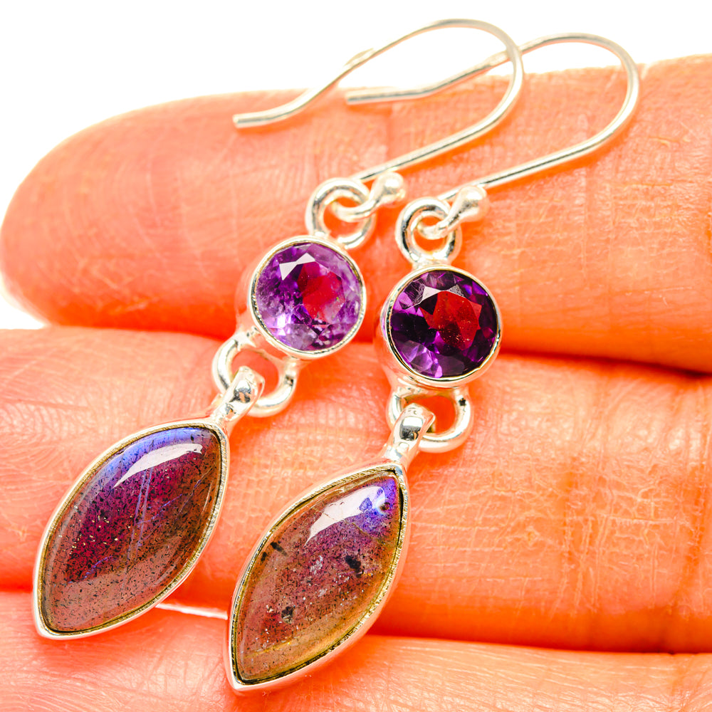 Labradorite Earrings handcrafted by Ana Silver Co - EARR427601