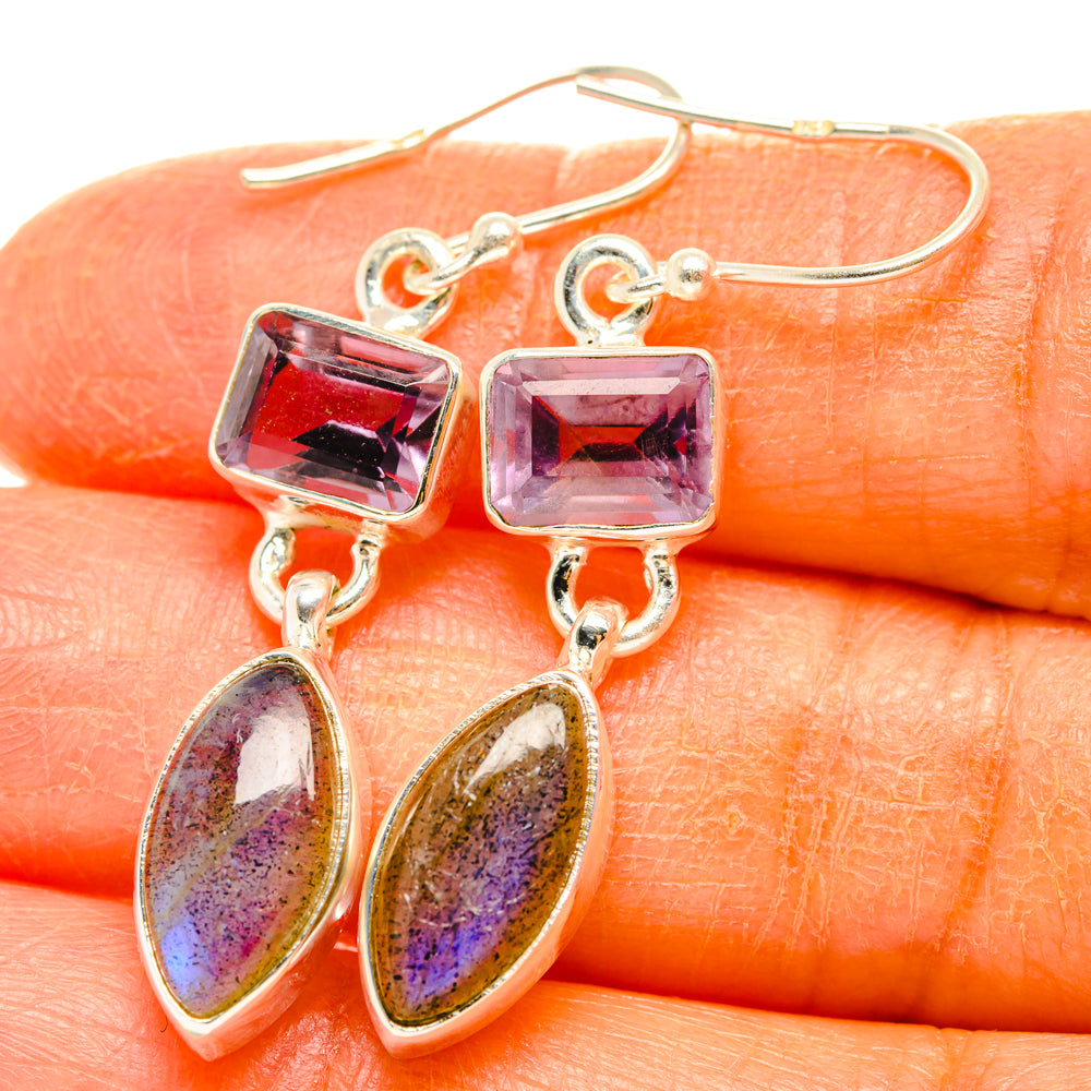 Labradorite Earrings handcrafted by Ana Silver Co - EARR427603