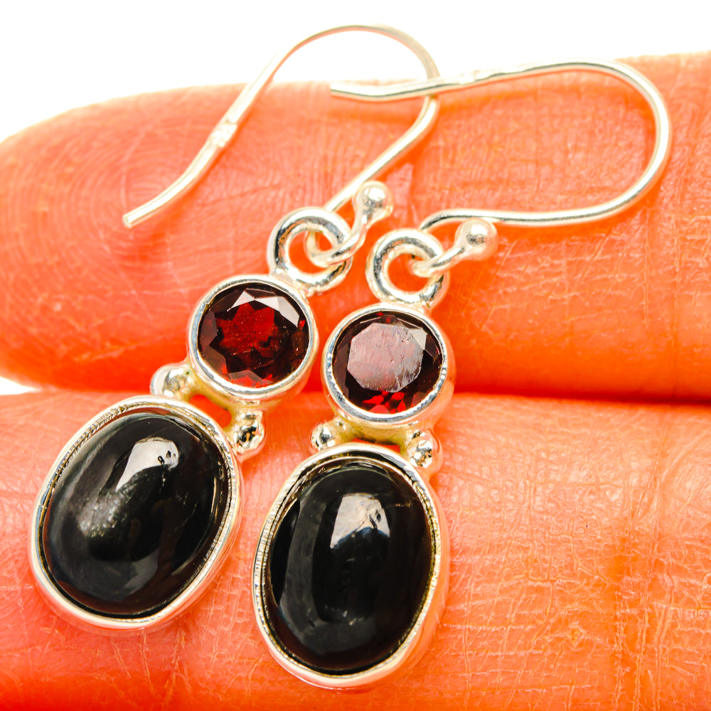 Star Diopside Earrings handcrafted by Ana Silver Co - EARR427606