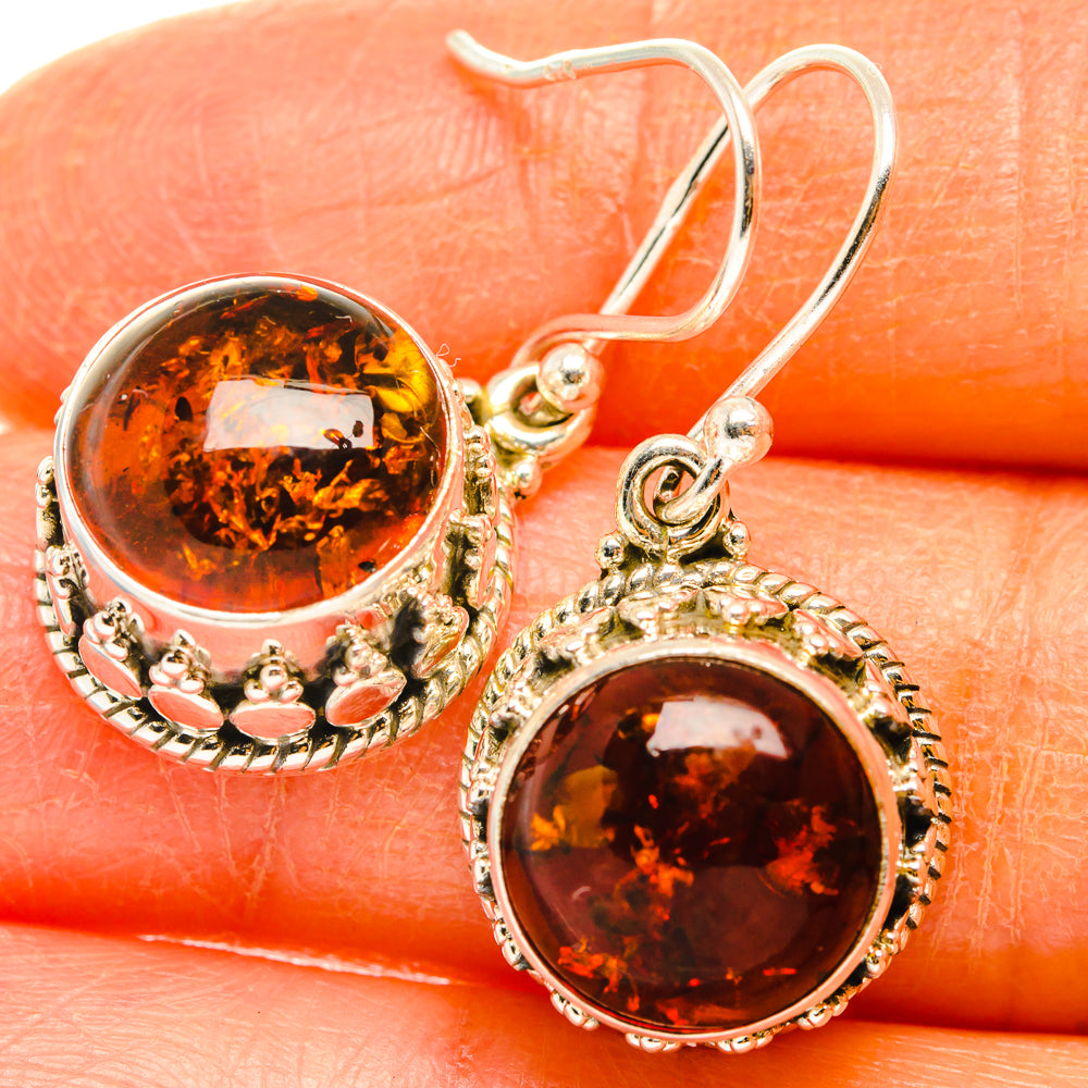 Baltic Amber Earrings handcrafted by Ana Silver Co - EARR427609