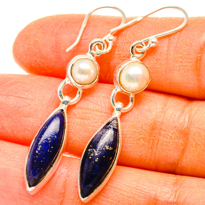 Lapis Lazuli Earrings handcrafted by Ana Silver Co - EARR427619