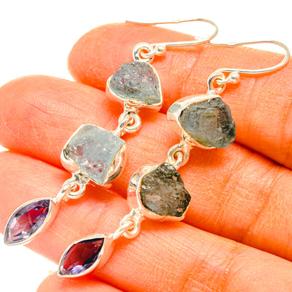 Aquamarine Earrings handcrafted by Ana Silver Co - EARR427620