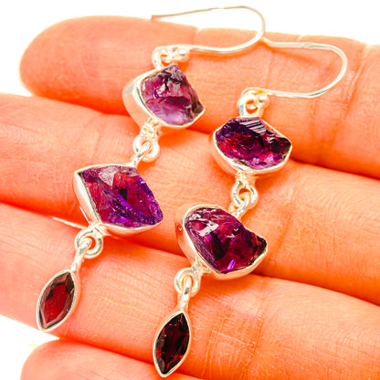Amethyst Earrings handcrafted by Ana Silver Co - EARR427628
