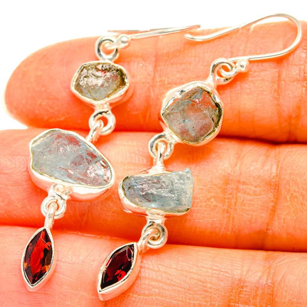 Aquamarine Earrings handcrafted by Ana Silver Co - EARR427633