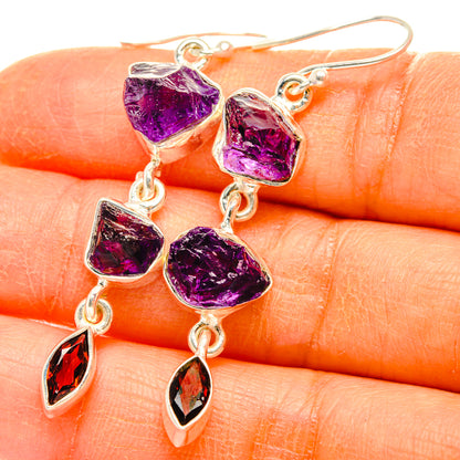 Amethyst Earrings handcrafted by Ana Silver Co - EARR427636