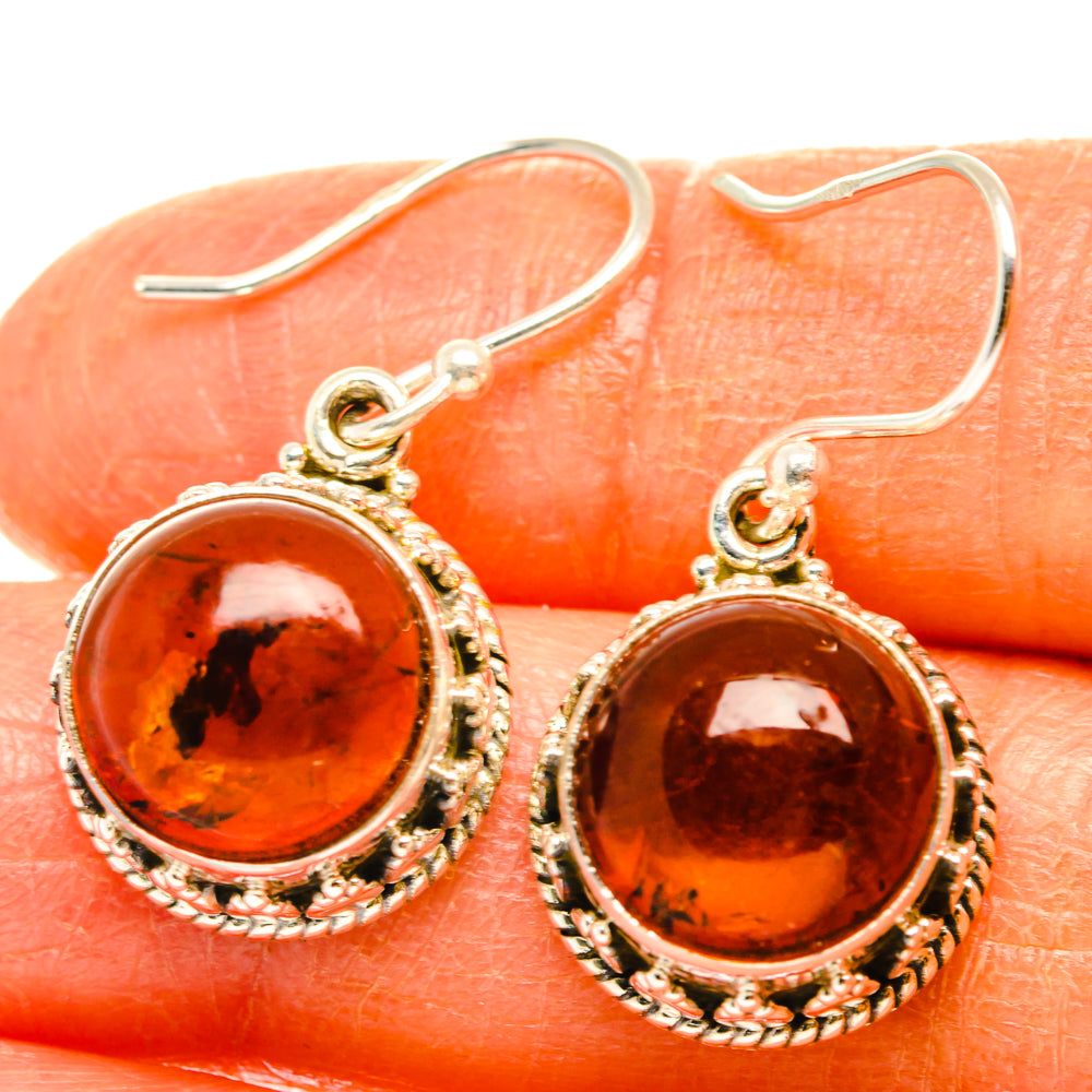Baltic Amber Earrings handcrafted by Ana Silver Co - EARR427638
