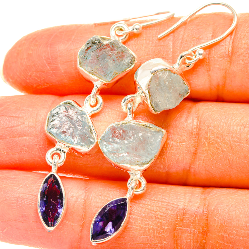 Aquamarine Earrings handcrafted by Ana Silver Co - EARR427641