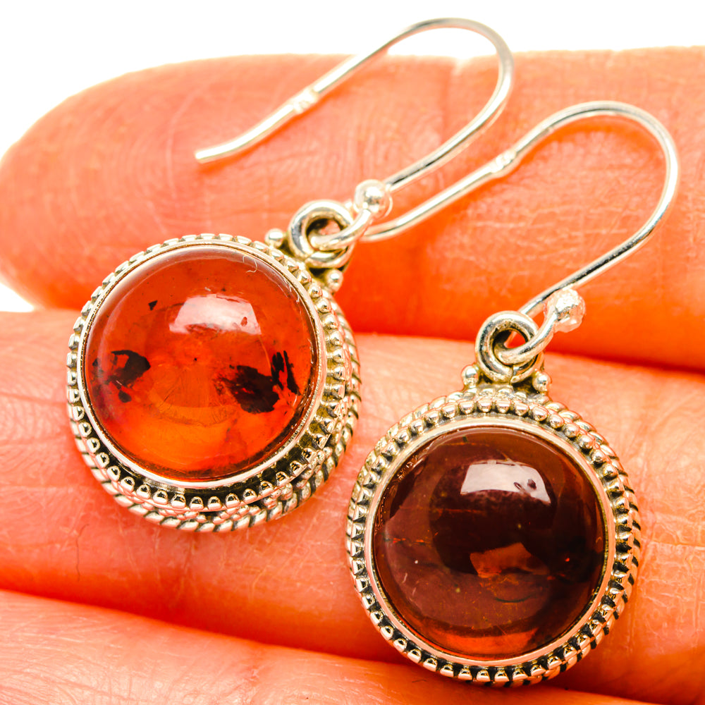Baltic Amber Earrings handcrafted by Ana Silver Co - EARR427645
