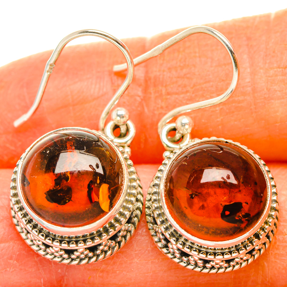 Baltic Amber Earrings handcrafted by Ana Silver Co - EARR427649