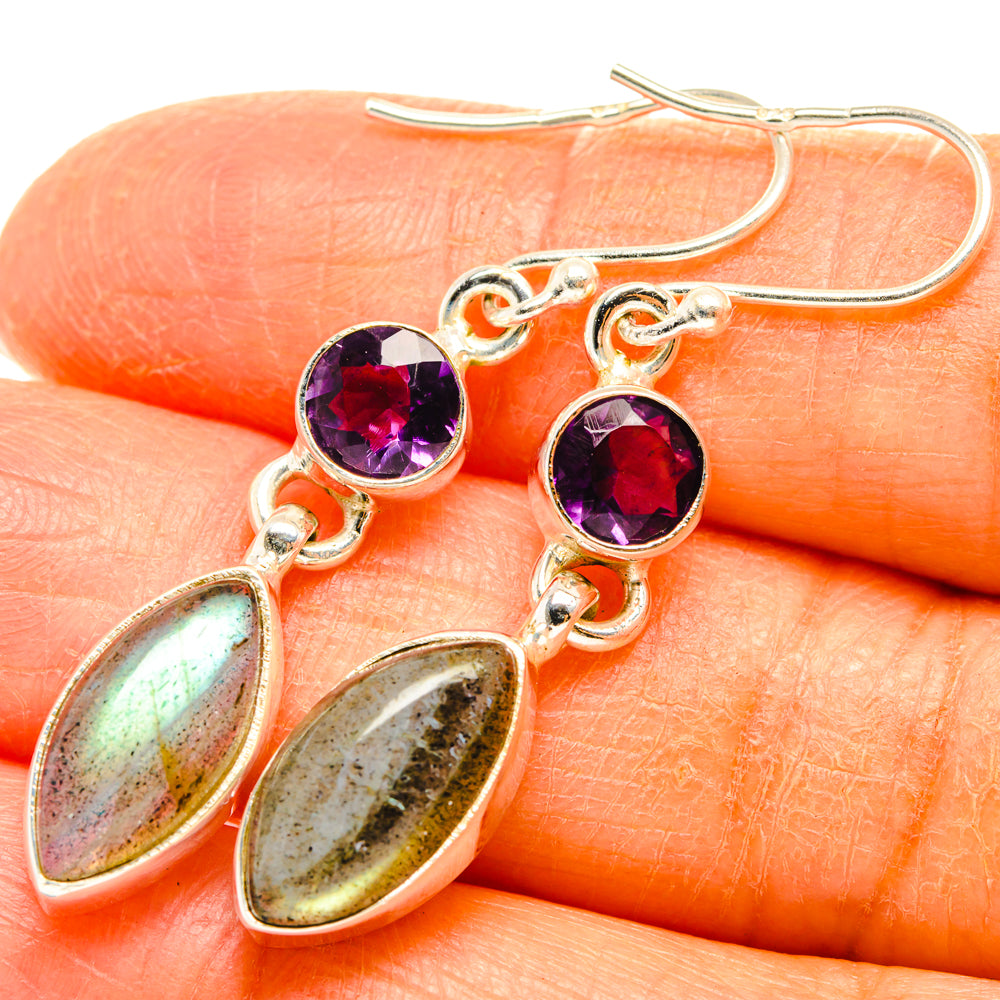 Labradorite Earrings handcrafted by Ana Silver Co - EARR427650