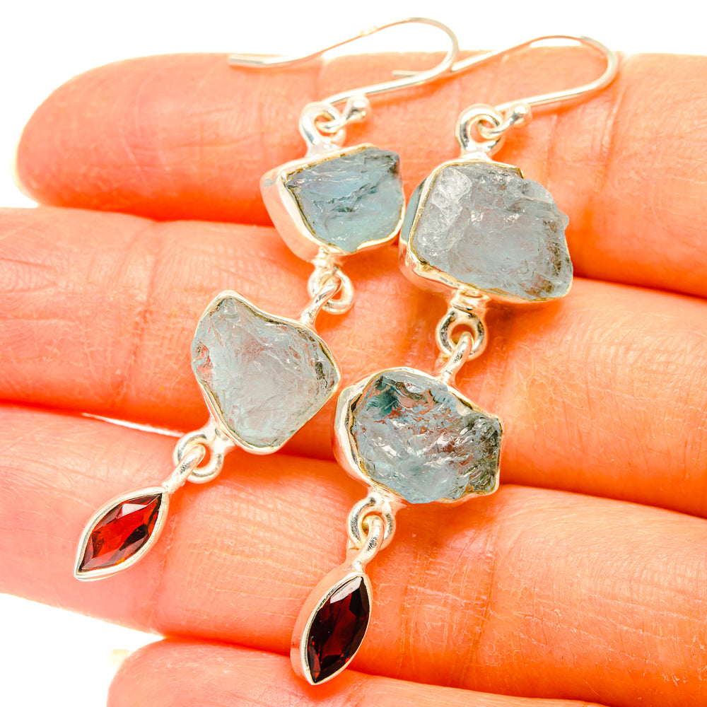 Aquamarine Earrings handcrafted by Ana Silver Co - EARR427652