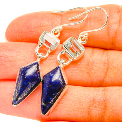 Lapis Lazuli Earrings handcrafted by Ana Silver Co - EARR427653