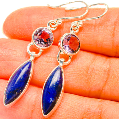 Lapis Lazuli Earrings handcrafted by Ana Silver Co - EARR427657