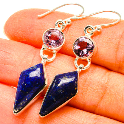 Lapis Lazuli Earrings handcrafted by Ana Silver Co - EARR427666
