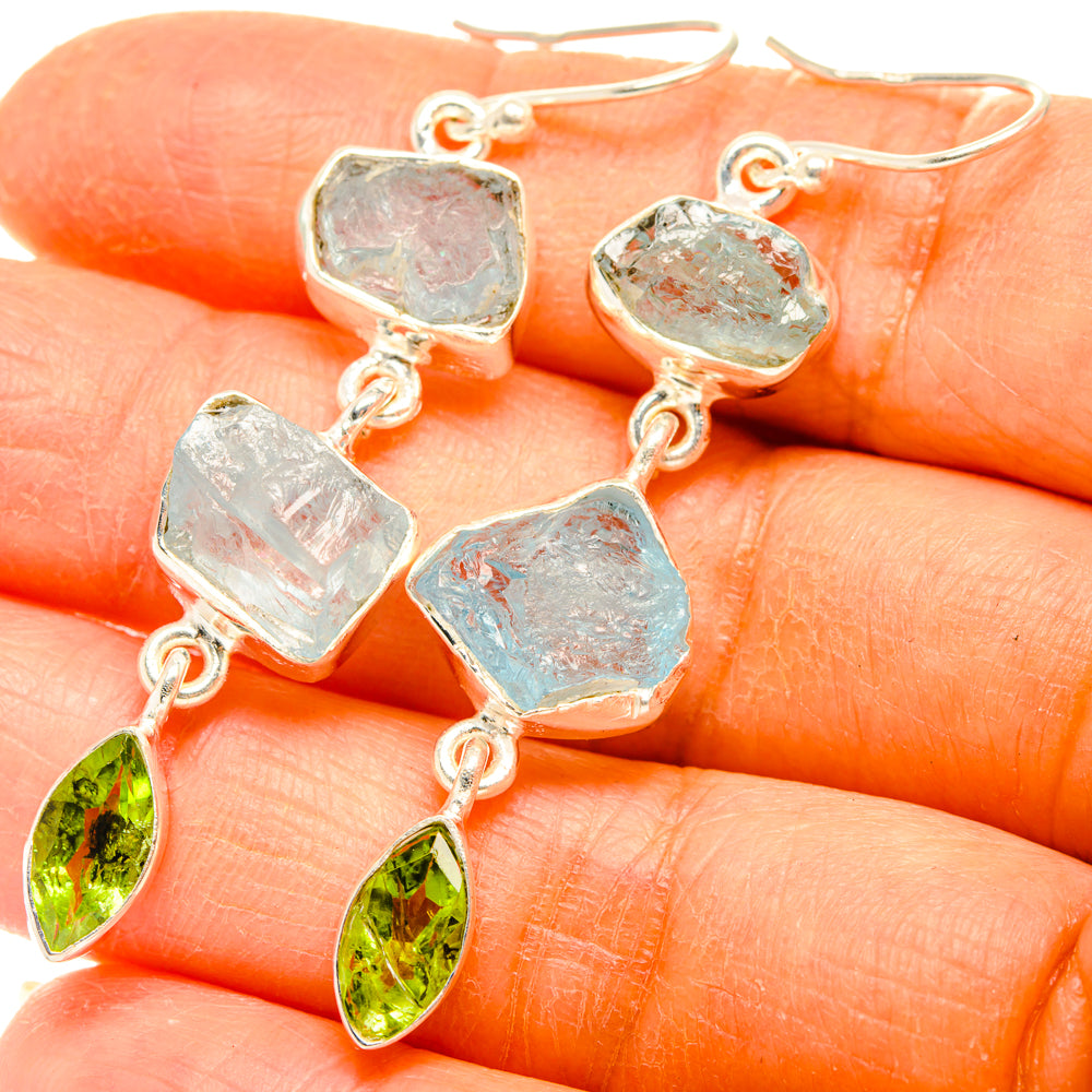Aquamarine Earrings handcrafted by Ana Silver Co - EARR427672