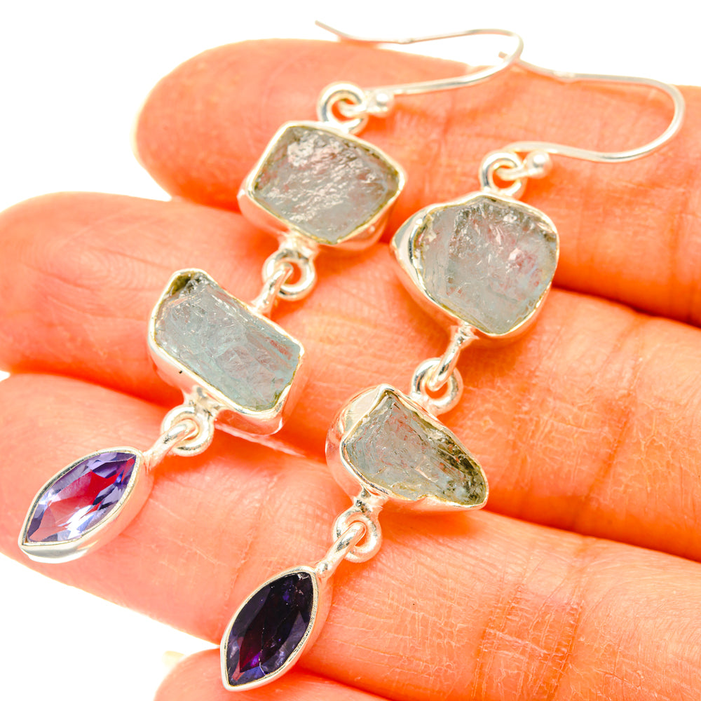 Aquamarine Earrings handcrafted by Ana Silver Co - EARR427683