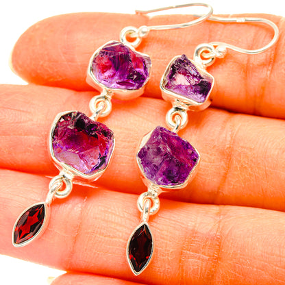 Amethyst Earrings handcrafted by Ana Silver Co - EARR427684