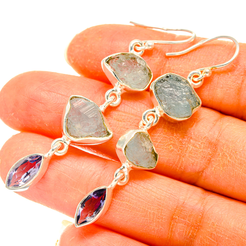Aquamarine Earrings handcrafted by Ana Silver Co - EARR427700