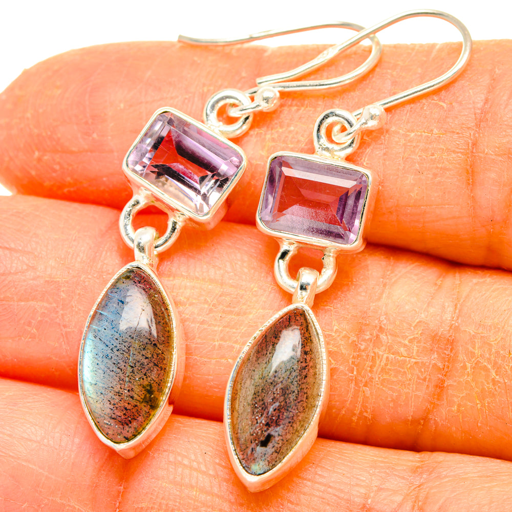 Labradorite Earrings handcrafted by Ana Silver Co - EARR427704