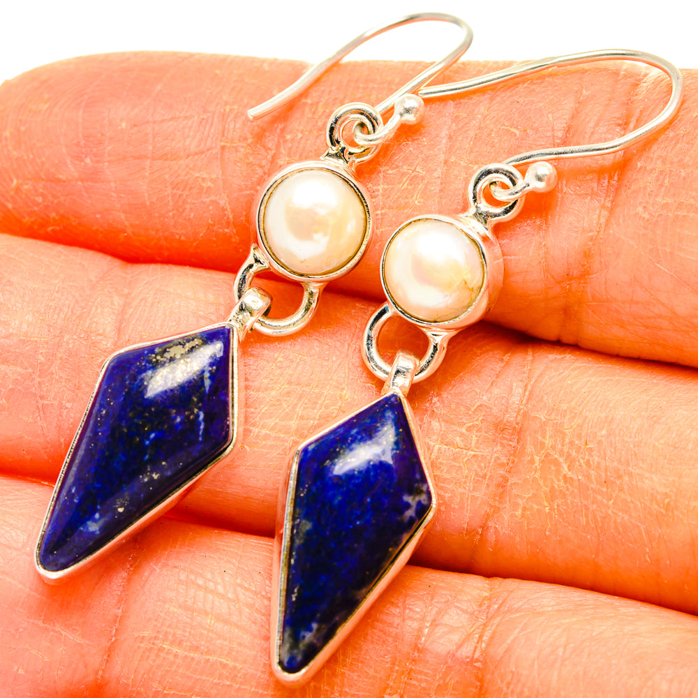 Lapis Lazuli Earrings handcrafted by Ana Silver Co - EARR427705