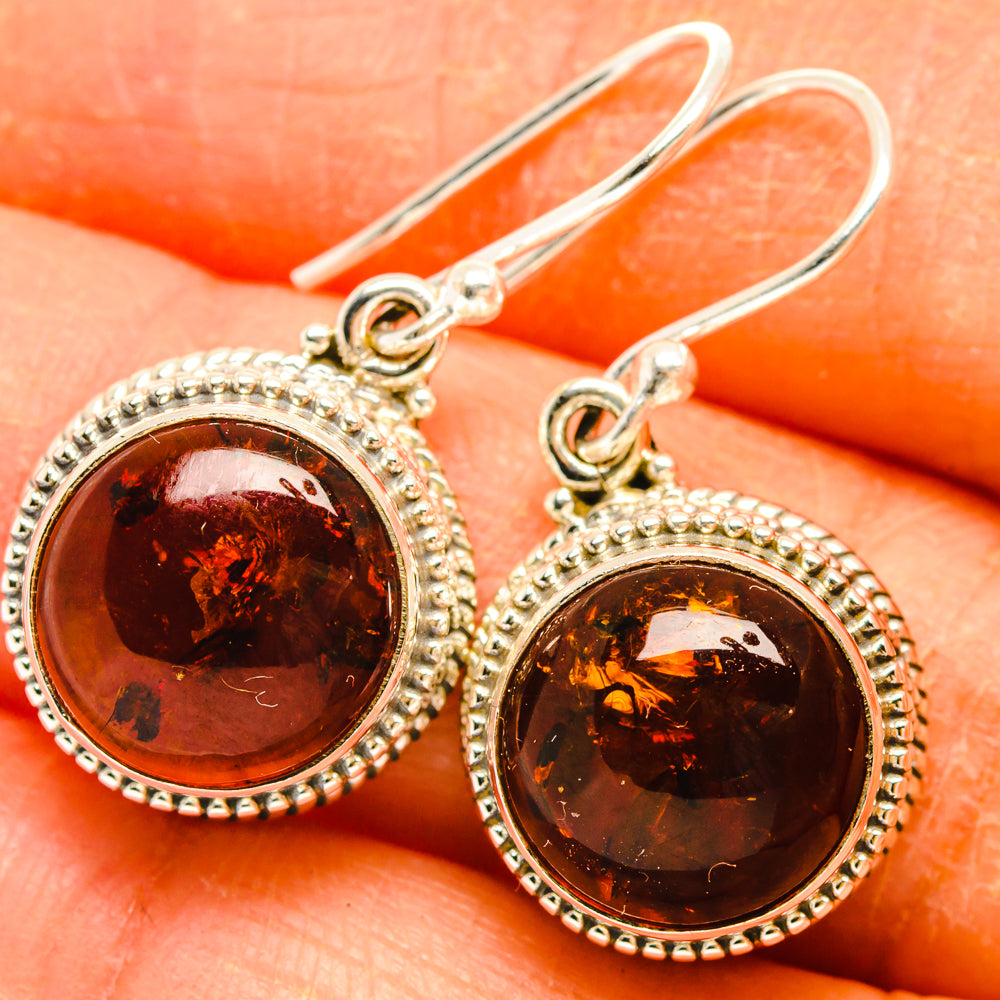 Baltic Amber Earrings handcrafted by Ana Silver Co - EARR427707