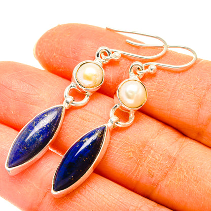 Lapis Lazuli Earrings handcrafted by Ana Silver Co - EARR427713