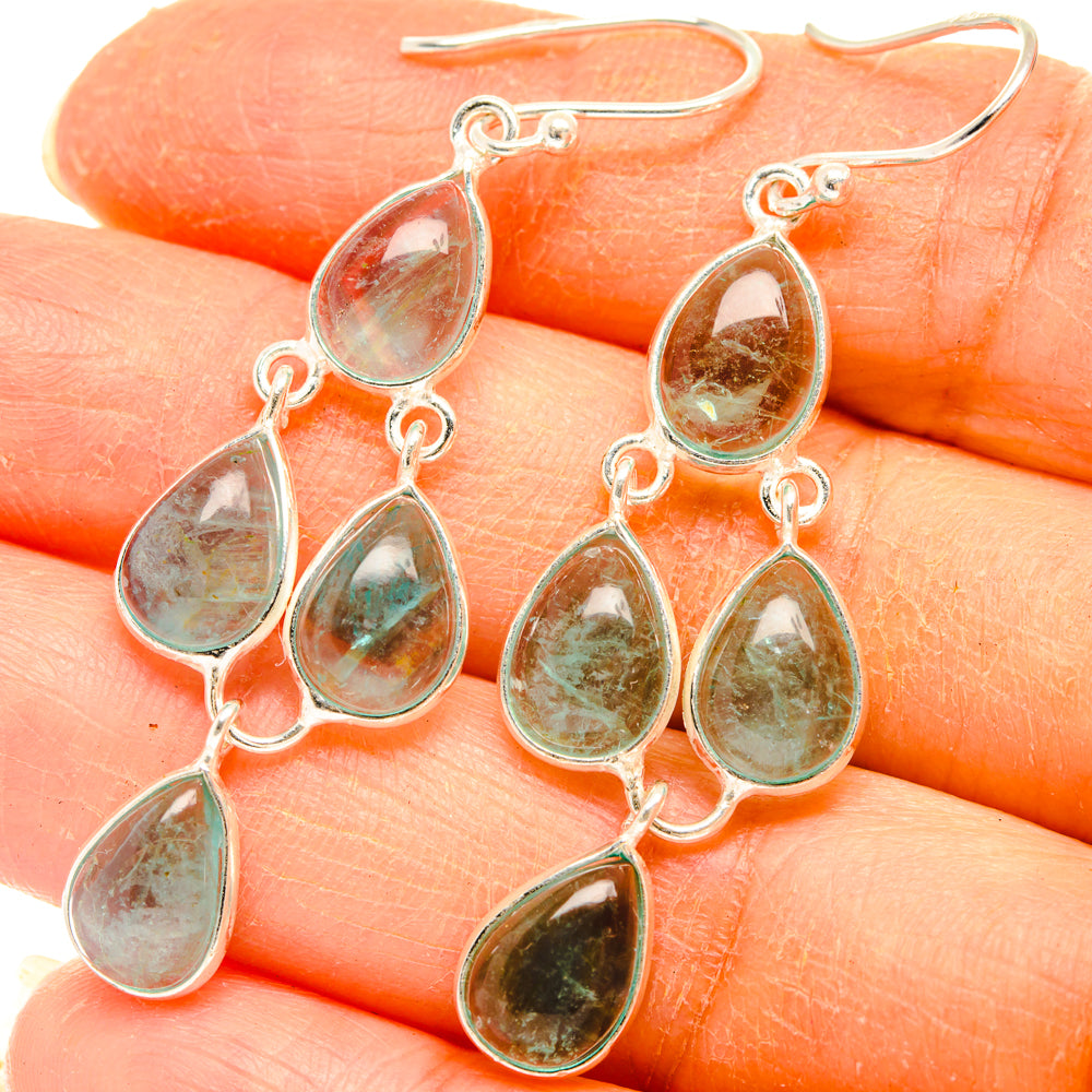 Aquamarine Earrings handcrafted by Ana Silver Co - EARR427715