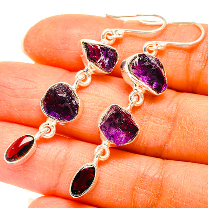Amethyst Earrings handcrafted by Ana Silver Co - EARR427723