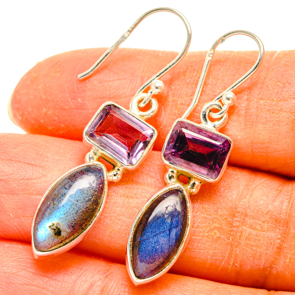 Labradorite Earrings handcrafted by Ana Silver Co - EARR427724