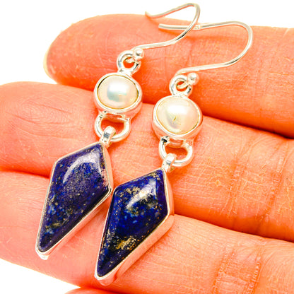 Lapis Lazuli Earrings handcrafted by Ana Silver Co - EARR427736