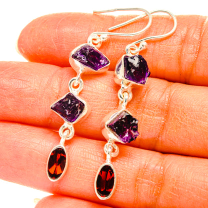 Amethyst Earrings handcrafted by Ana Silver Co - EARR427738
