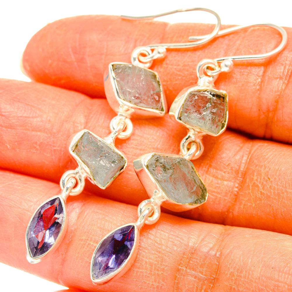 Aquamarine Earrings handcrafted by Ana Silver Co - EARR427739