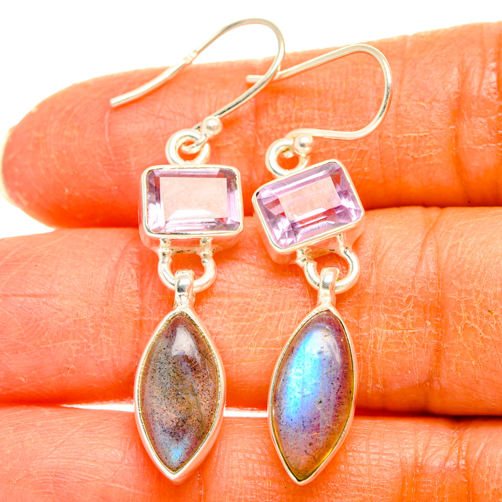Labradorite Earrings handcrafted by Ana Silver Co - EARR427742