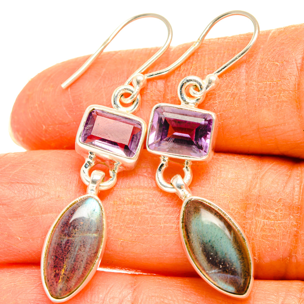 Labradorite Earrings handcrafted by Ana Silver Co - EARR427745
