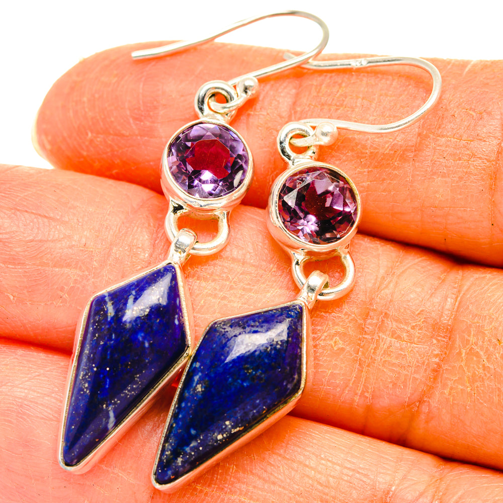 Lapis Lazuli Earrings handcrafted by Ana Silver Co - EARR427753