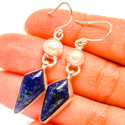 Lapis Lazuli Earrings handcrafted by Ana Silver Co - EARR427758
