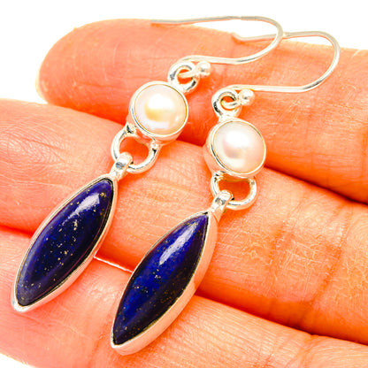 Lapis Lazuli Earrings handcrafted by Ana Silver Co - EARR427766