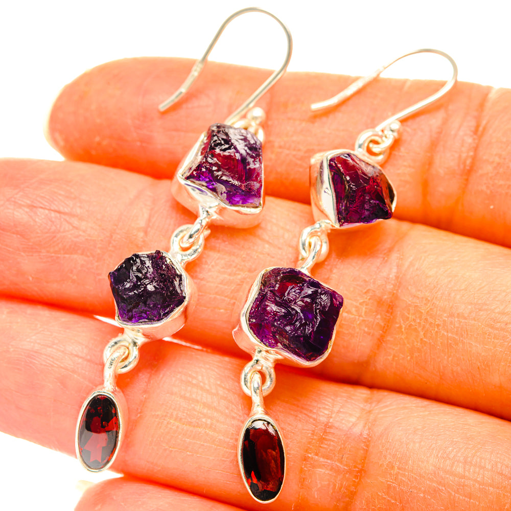 Amethyst Earrings handcrafted by Ana Silver Co - EARR427778