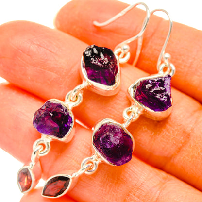 Amethyst Earrings handcrafted by Ana Silver Co - EARR427782