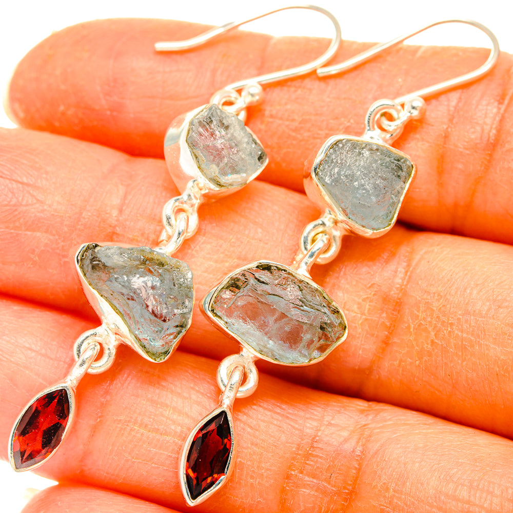 Aquamarine Earrings handcrafted by Ana Silver Co - EARR427783