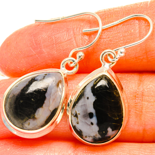 Gabbro Stone Earrings handcrafted by Ana Silver Co - EARR427785