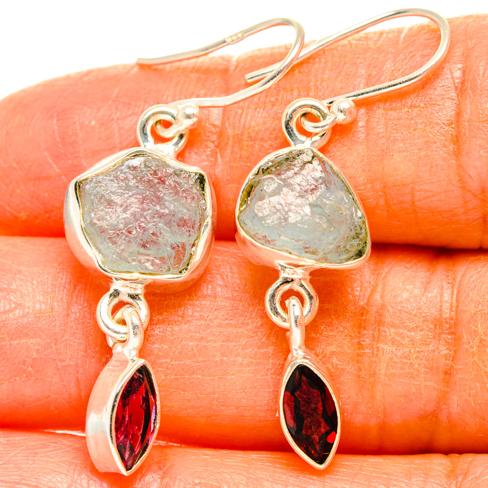 Aquamarine Earrings handcrafted by Ana Silver Co - EARR427786