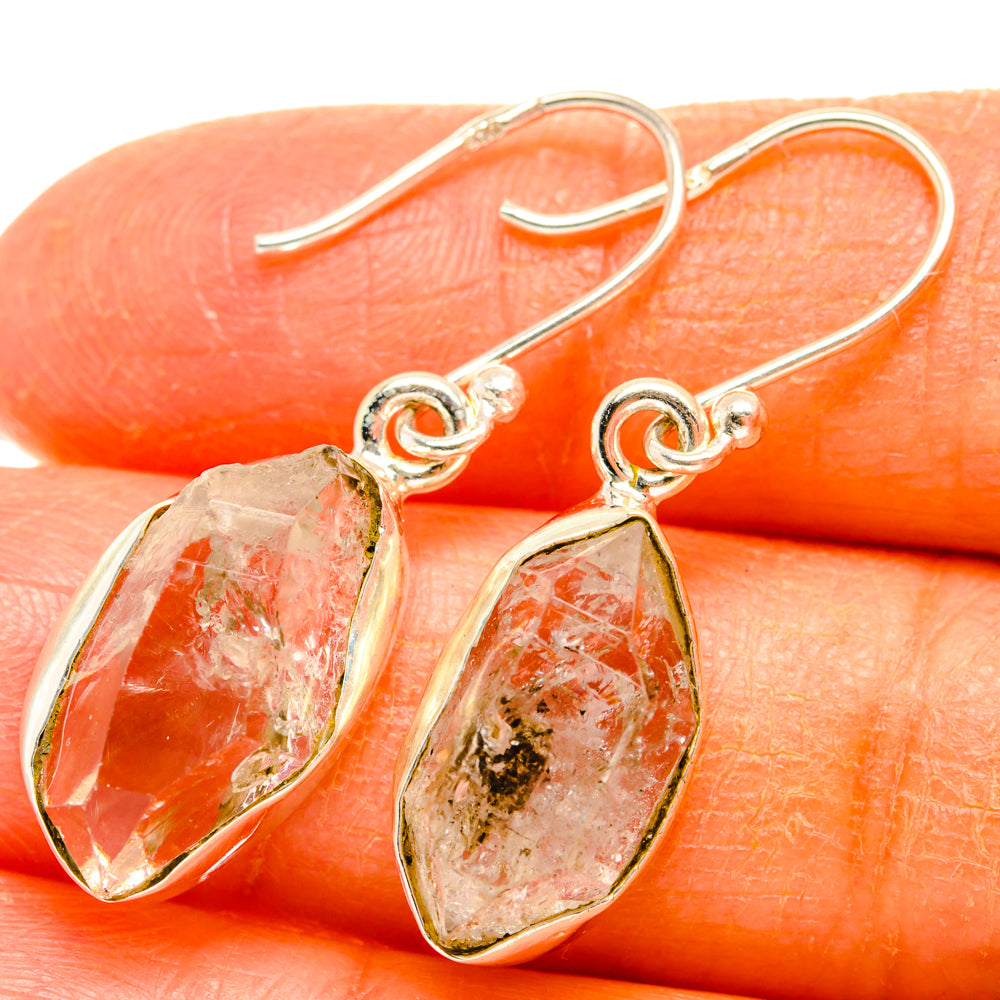 Herkimer Diamond Earrings handcrafted by Ana Silver Co - EARR427789