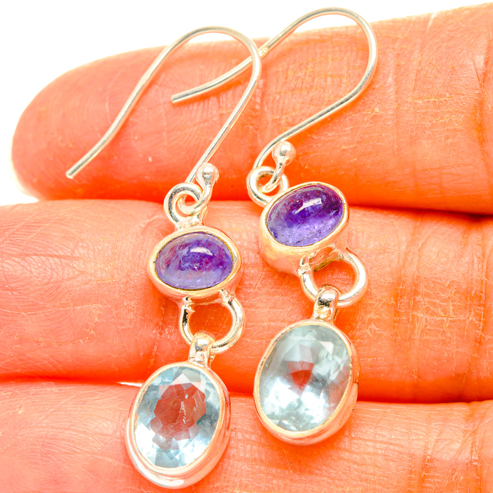 Aquamarine Earrings handcrafted by Ana Silver Co - EARR427793