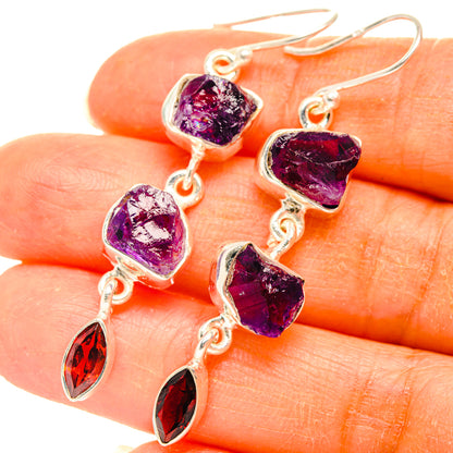 Amethyst Earrings handcrafted by Ana Silver Co - EARR427796